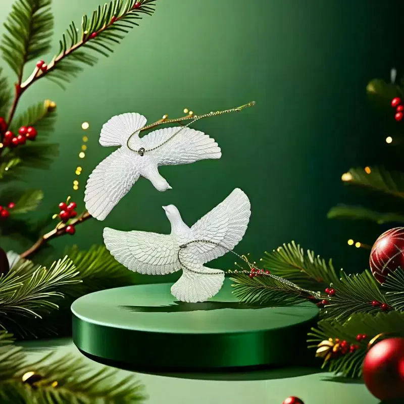 Doves Christmas Tree Ornament Friendship Doves Resin Christmas Ornament Best Gift 1pc Zpaxo