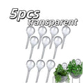 5pcs Self-Watering Globes – Drip Irrigation for Indoor/Outdoor Pots, Gardens, Low-Maintenance Plant Care Zpaxo 5pcs transparent