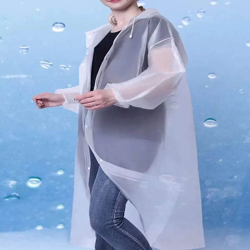 Adult One-piece Raincoat Thickened Reusable Waterproof Windproof