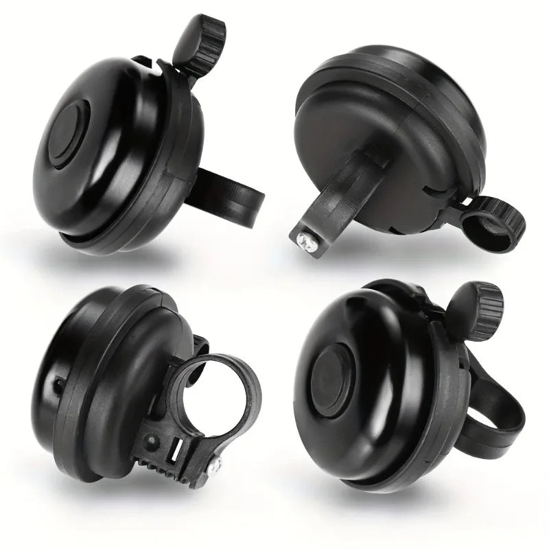 Premium Aluminum Bike Bell Classic Black High-pitched Sound Durable