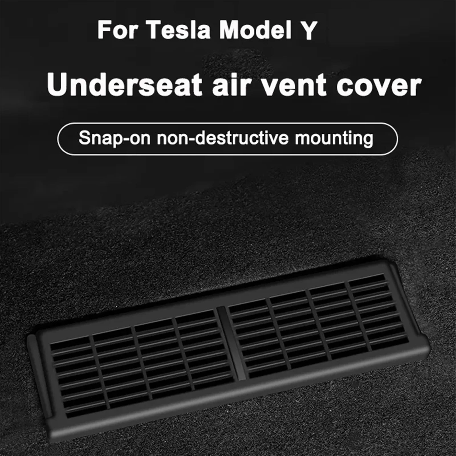 Tesla Model Y Car Backseat Air Vents Cover Under Seat Outlet