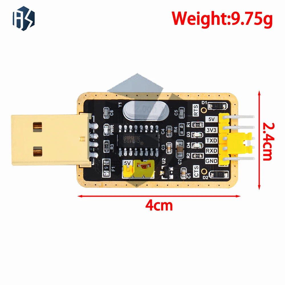 USB TTL Converter UART Module CH340G CH340 3 3V 5V Switch Zpaxo