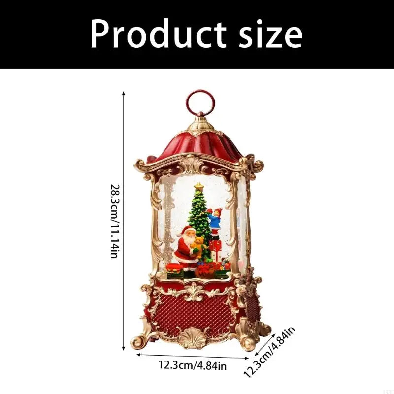 Shake Activated Snow Globes Lanterns USB Power Christmas Decoration