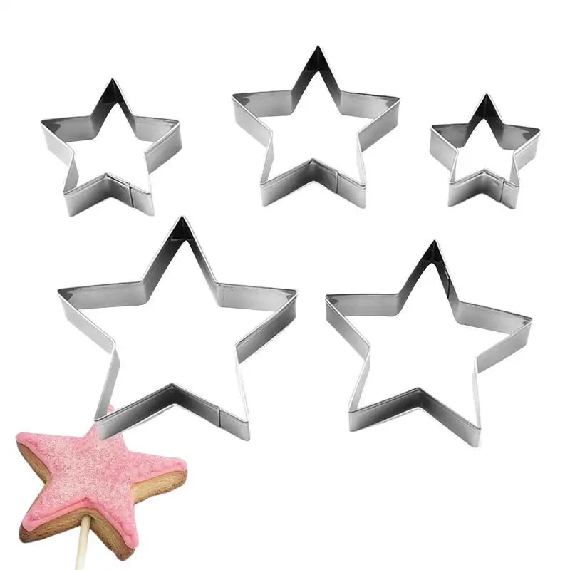 Small Star Cookie Cutter Stainless Steel Pastry Molds Shaped Biscuits