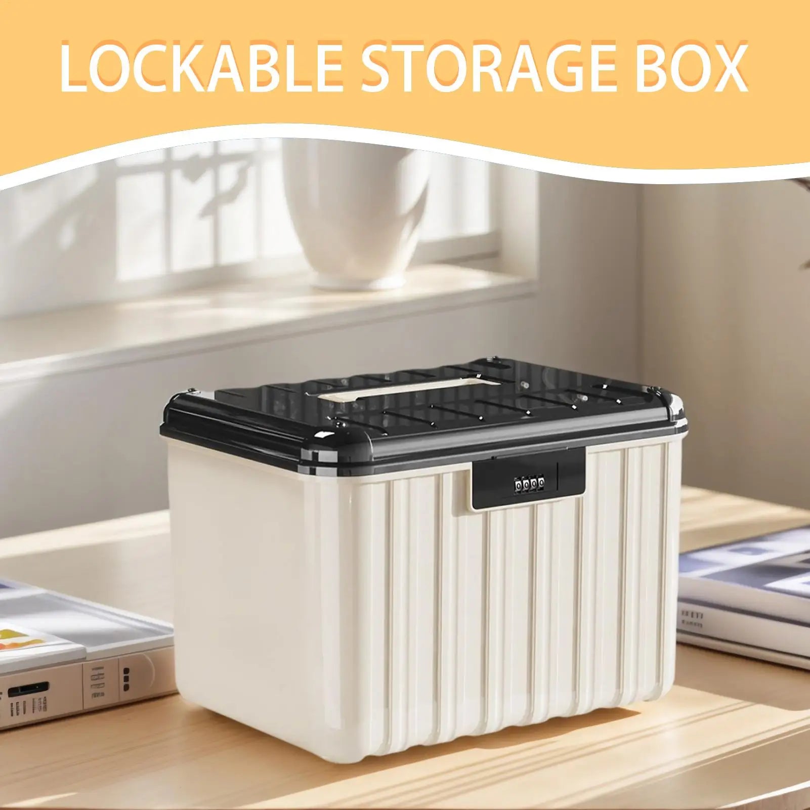 Lockable Storage Containers Double Layer Combination Lock Dustproof