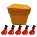 Quail Chicken Drinking Bucket Cup Portable Thickened Lid Square Pet