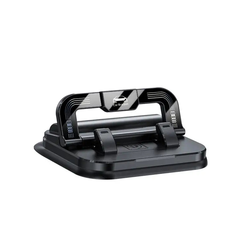 2 in 1 Car Phone Holder With Number Plate Multi Phone Holder Adhesive Stable Anti Shake Car Dashboard Navigation Bracket Zpaxo black
