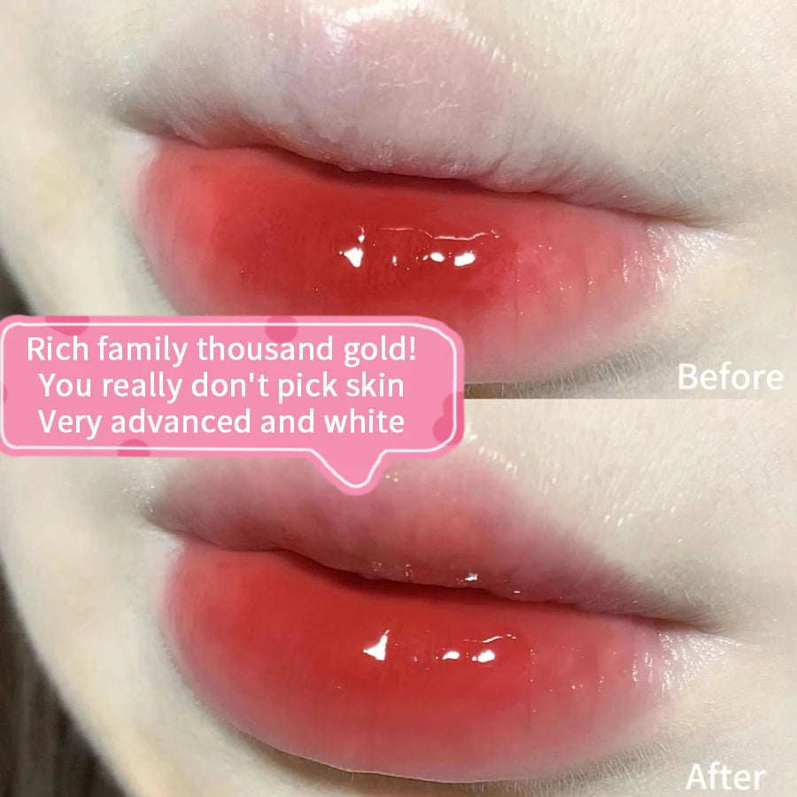 Lip Gloss Long-lasting Moisturizing Easy Halo-dyeing Waterproof Mirror Water Glass Lip Gloss Transparent Color Cosmetics Zpaxo
