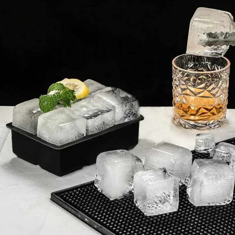 4 6 8Grid Ice Cube Tray Ball Maker Silicone Mold DIY Freeze Kitchen Zpaxo