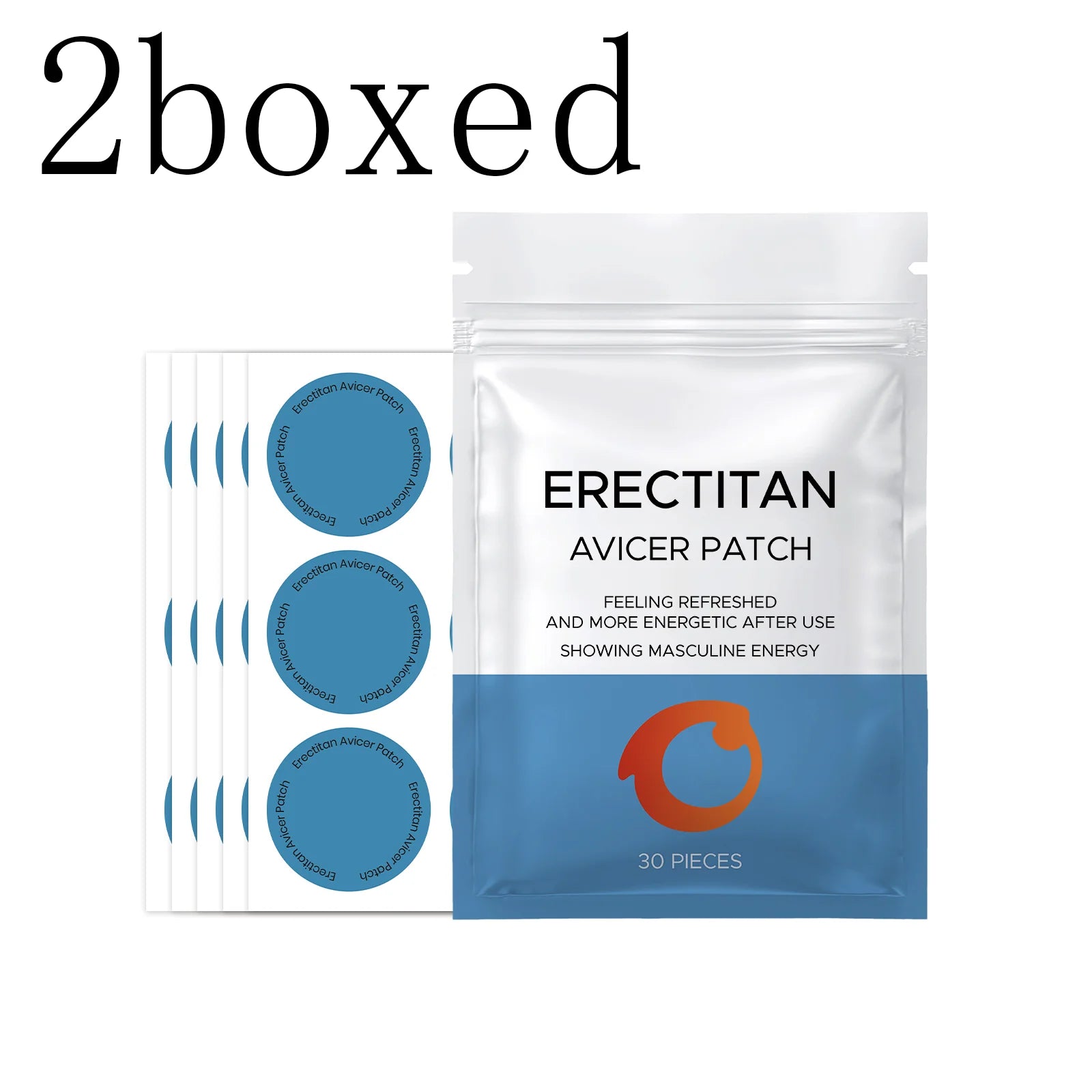 Men's Daily Skin Care Patch - All-in-One Gentle & Mild Formula, External Use for Full Body,Nourishes & Sustains Comfortable Skin Zpaxo 2boxed
