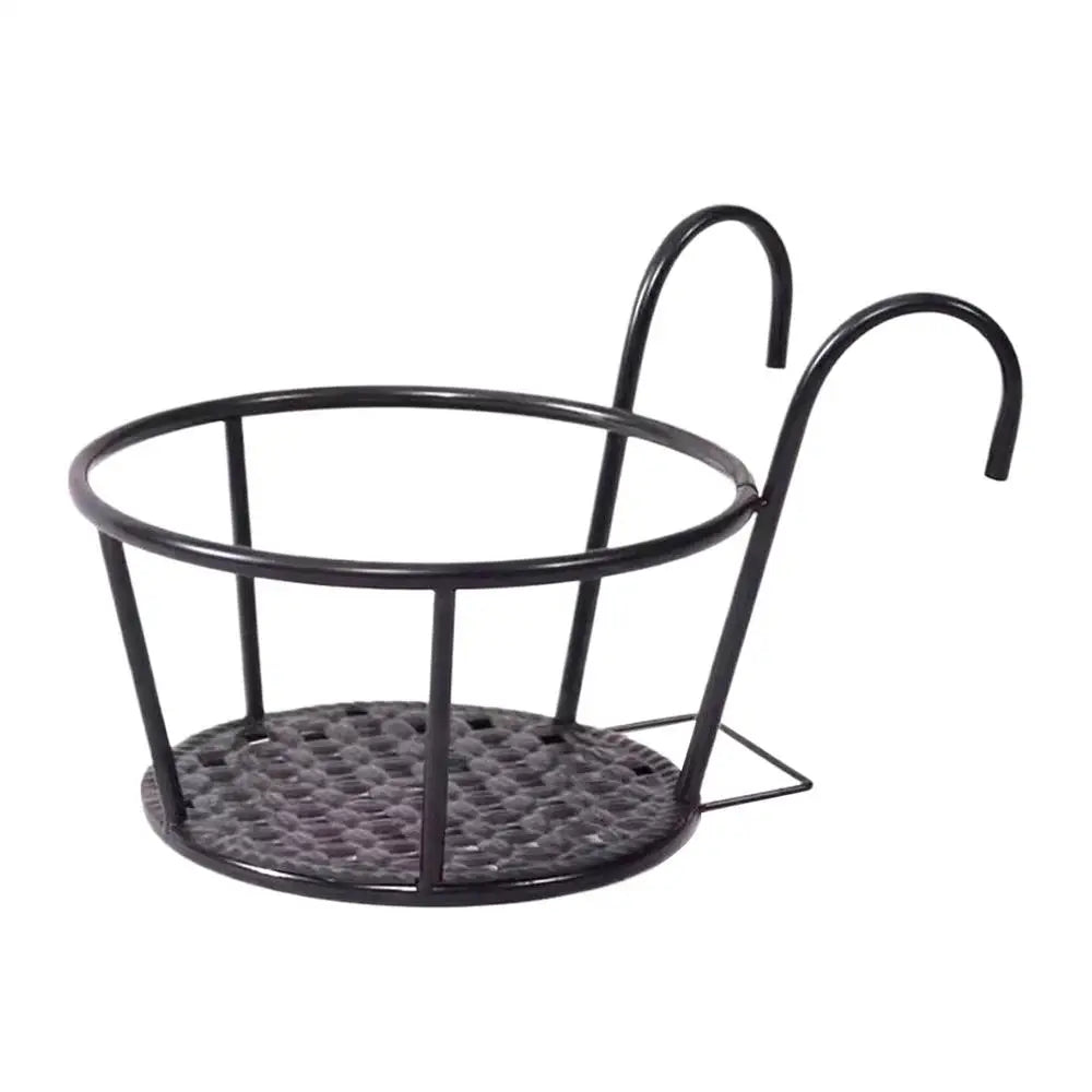 Deck Railing Plant Hanger Iron Weather-resistant Thickened Metal