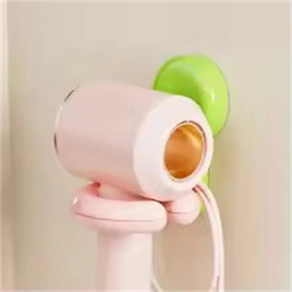 Wall-Mounted Hair Dryer Shelf – Punch-Free Bathroom Organizer Bathroom Shelf Organizer Zpaxo