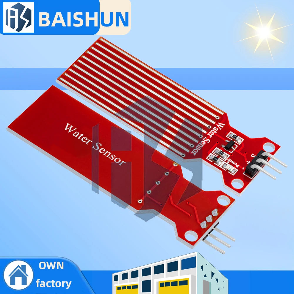 1PC Water Level & Raindrop Sensor – High Sensitivity Detection Module for Arduino UNO & MEGA 2560 Zpaxo