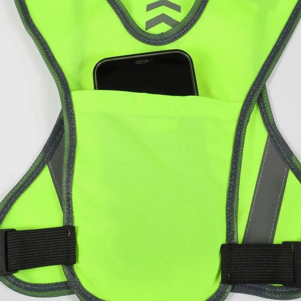 Storage Bag Reflective Vest Lightweight Night Warning Safety Jacket Zpaxo