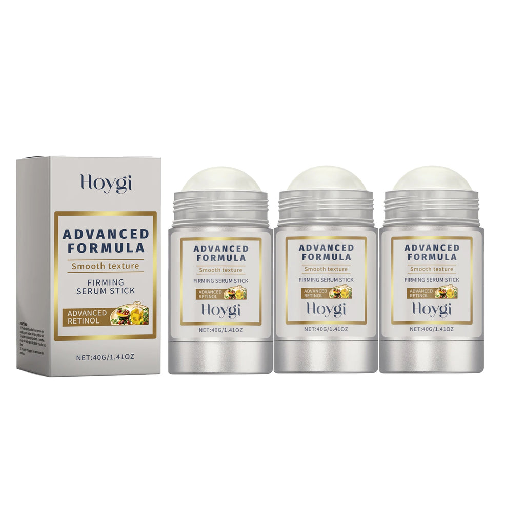 HOYGI 40g Peptide Firming Stick Hyaluronic Acid Camellia Solid Serum Hydrating Face Neck Non Retinoid Formula for Sensitive Skin Zpaxo 3PC