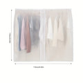 Translucent Dust-Proof Clothing Cover | Wardrobe Hanging Bag Garment Dust Cover Zpaxo WHITE