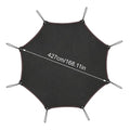 10/12/14FT Trampoline Sunshade Tent Cover Trampoline Shade Cover Trampoline Protection Cover Compatible Sunshade Accessories Zpaxo 14 feet