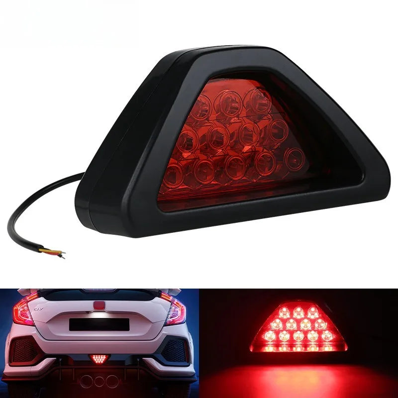 12V LED F1 Triangle Brake Light – Flash Warning Tail Lamp