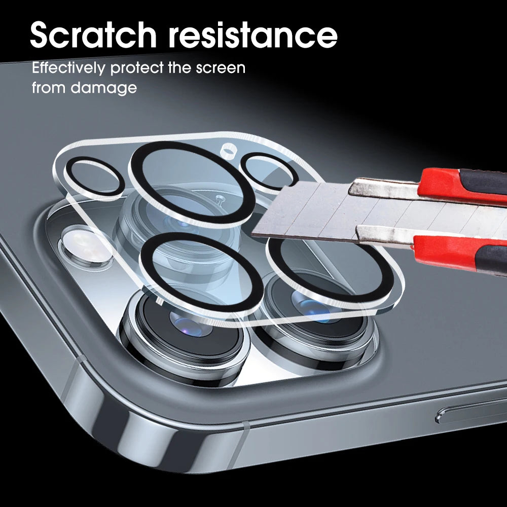 1- HD Back Camera Glass Protectors Iphone 16 Max 15 14 Lens