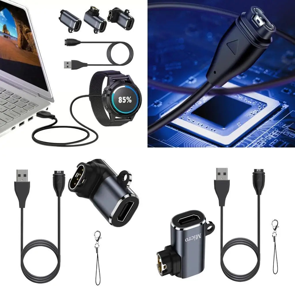 652F USB C Smartwatch Charging Cord Accessories With Adapter Cable And Dust Caps, Suitable For 7 6S 6 5S 5 955 965 45 45S 245 Zpaxo