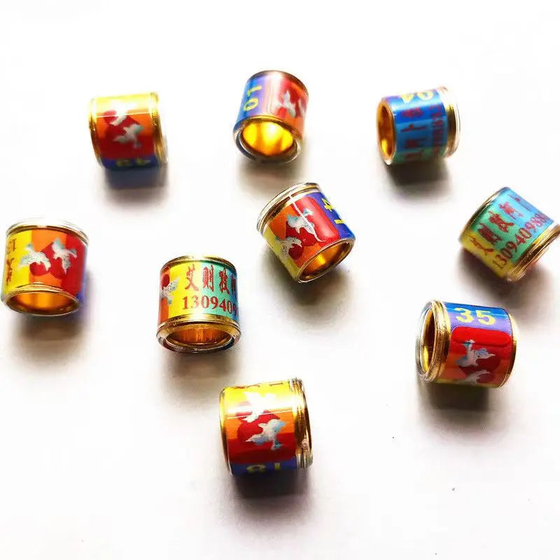 Custom Pigeon Rings Name Phone Number Aluminum Inner Diameter Bird