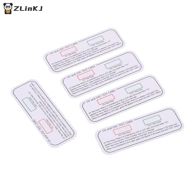 ▶10PCS Light Test Cards UVA UVC Test Cards Light Wavelength Indicator Cards Zpaxo