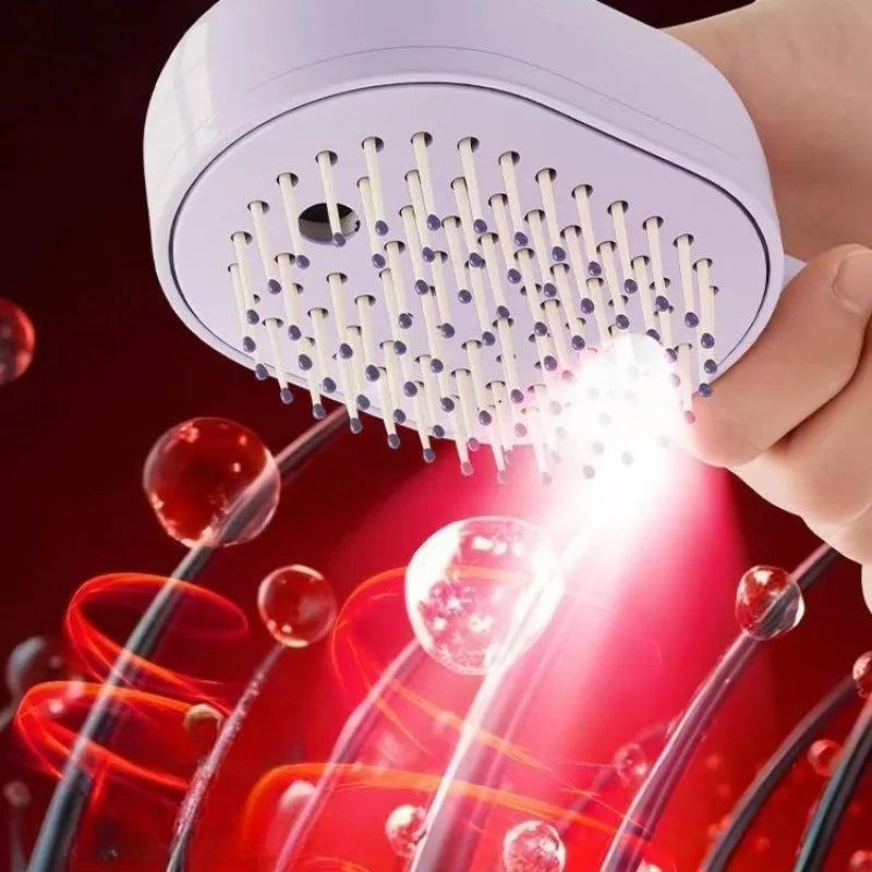 Spray Massage Comb Cat Comb Rechargeable Hair Brush Smooth Shiny Anti-Tangle Essential Oil Misting Hair Brush Reduce Frizz Zpaxo