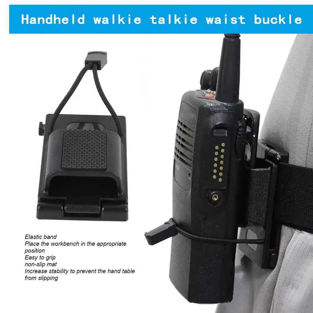 Radio Carry Holster Compact Secure Belt Anti Slip ABS Duty