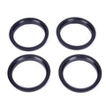 4-Pack 66.6–57.1mm Hub Centric Rings | Polycarbonate Wheel Bore
