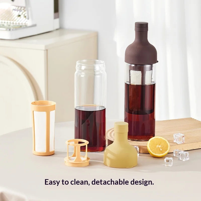 1000ML High Borosilicate Glass Cold Extraction Cup, Coffee Cold Extraction Pot, Household Cold Brewed Fruit Tea Pot Zpaxo