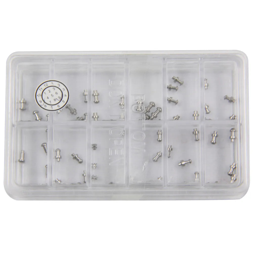 1 Box Center Locking Pin Mushroom Head Bottom Clasp Refills Stainless