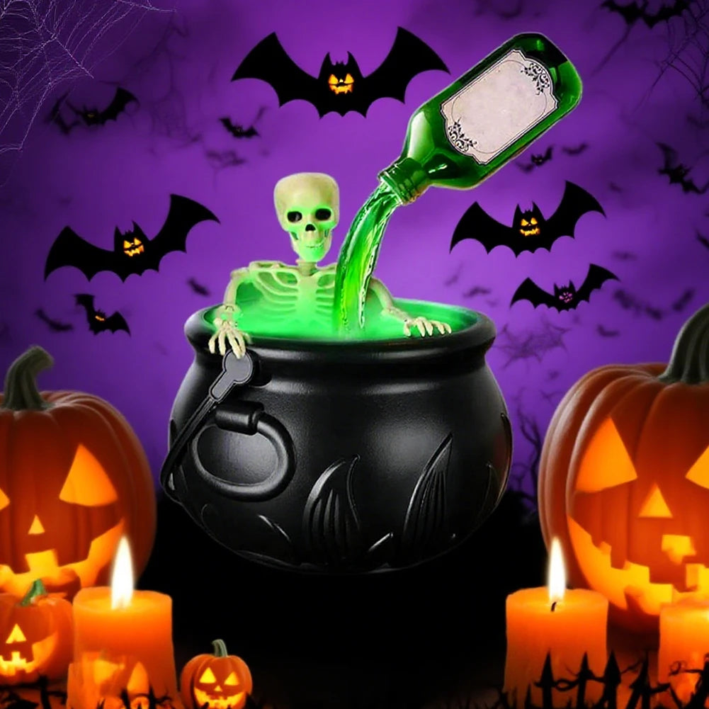 Halloween Decorations Indoor Witch Cauldron Black Plastic Bowl