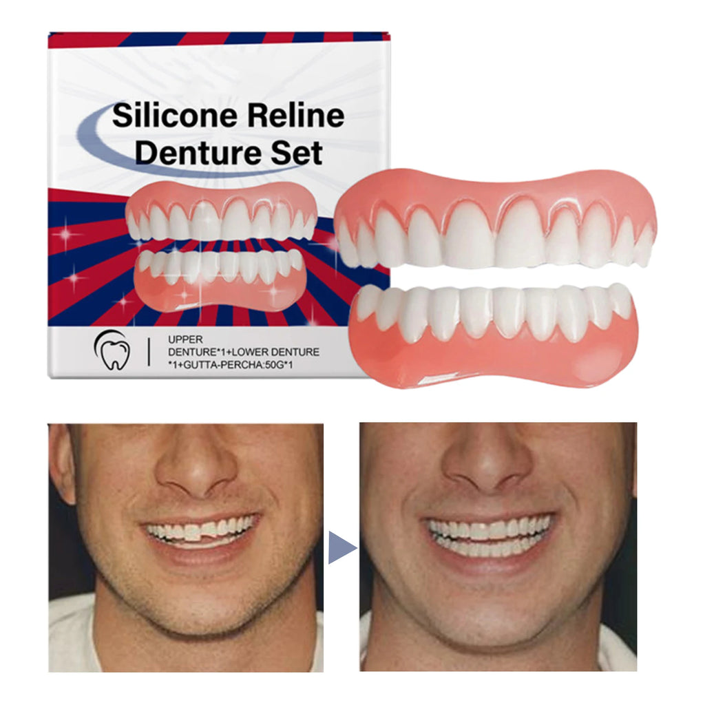 Silicone Denture Relin Es Professional Prothese Laugh Veneers Teeth