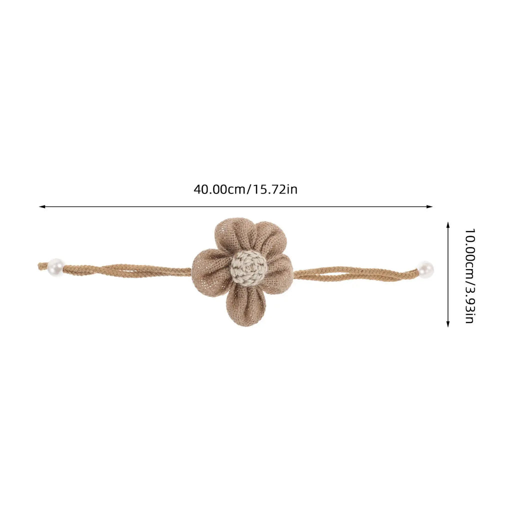 Window Curtain Tiebacks Adjustable Burlap Rope Rustic Floral Drapery