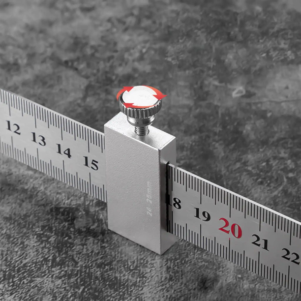 Ruler Positioning Block Aluminum Alloy Stopper Precision Scribe