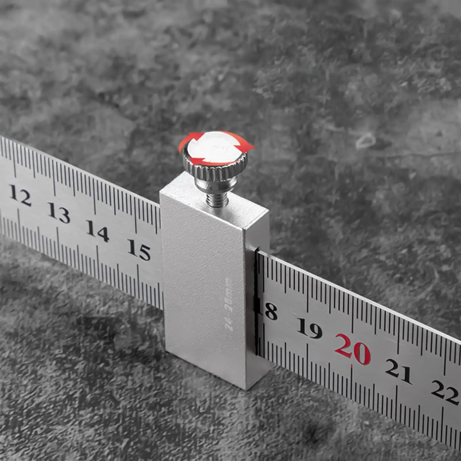 Ruler Positioning Block Aluminum Alloy Stopper Precision Scribe
