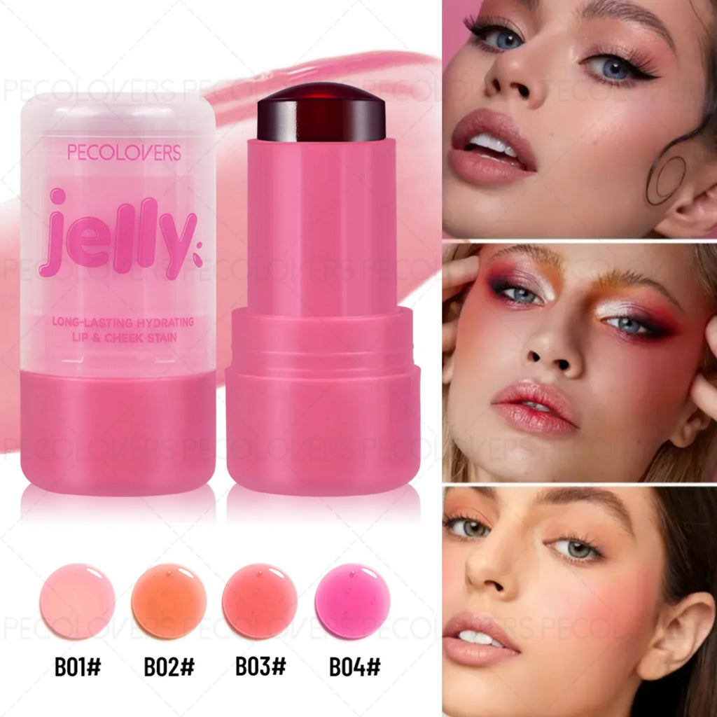 Christmas Multifunctional Jelly Blush Stick Silky Smooth Nude Makeup