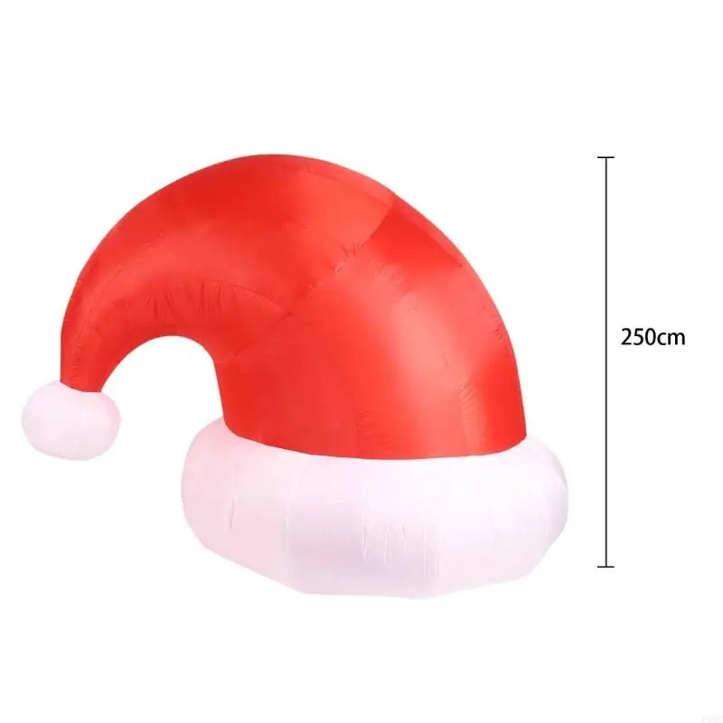 Tall 2 5m Inflatable Christmas Hat Home Store Decorations Secure
