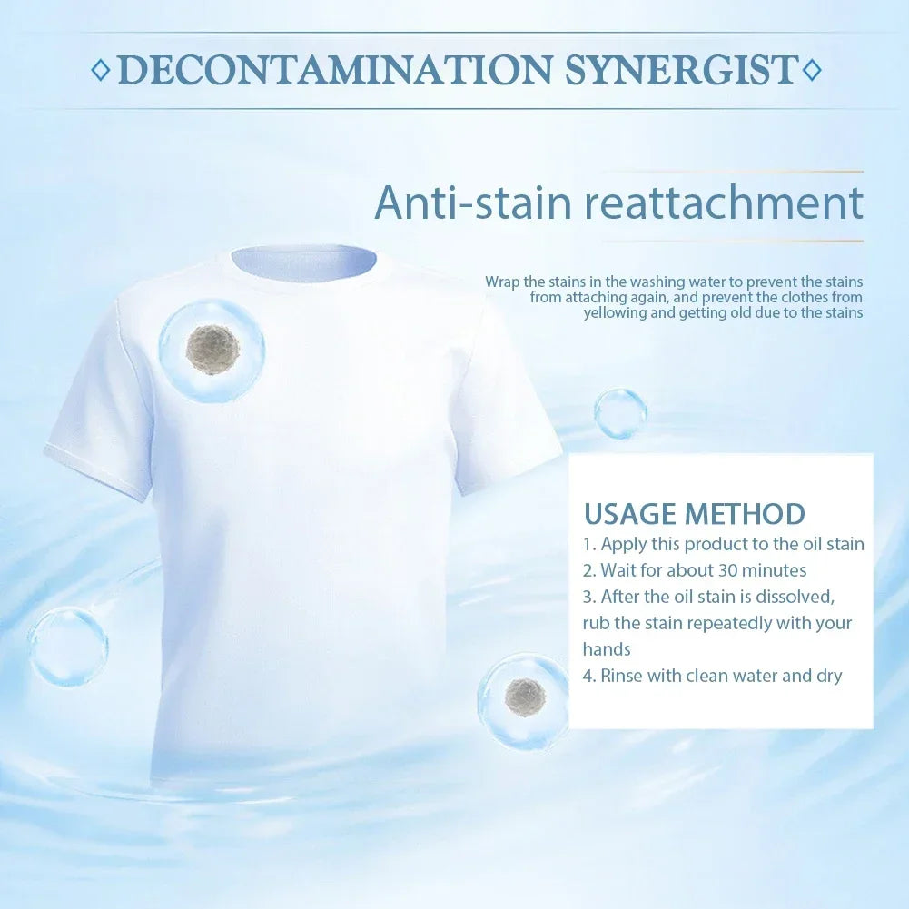 Active Enzyme Clothing Stain Stain Remover Clothing Oil Stain Remover Dissolve Oil Stains Removers for children's clothing Zpaxo
