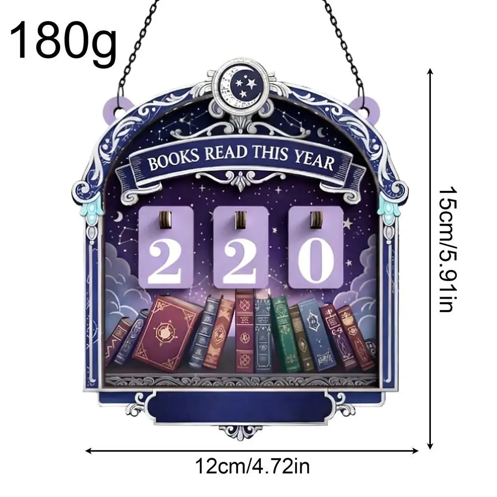 Wooden Books Read Sign Tabletop Decoration 30 Number Plates Reading