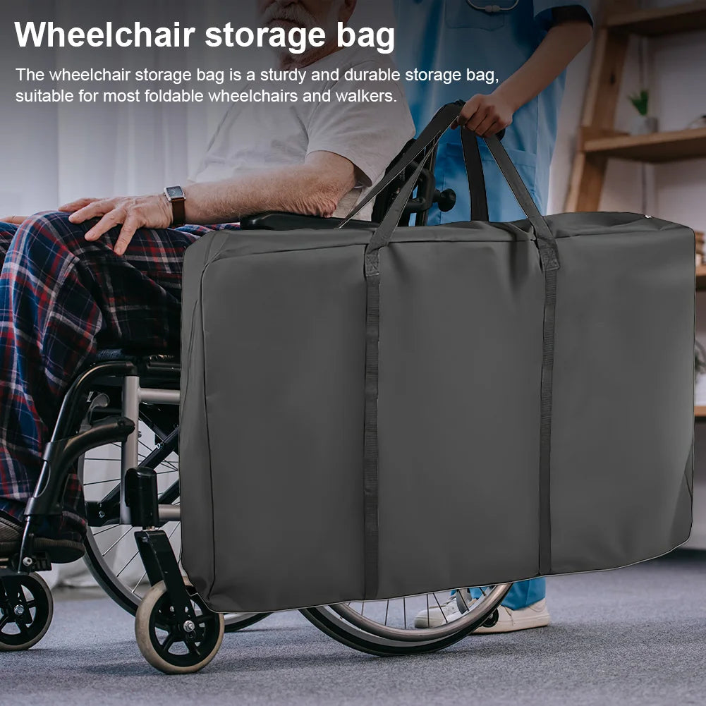 Foldable Wheelchair Bag Waterproof Oxford Cloth Storage Large