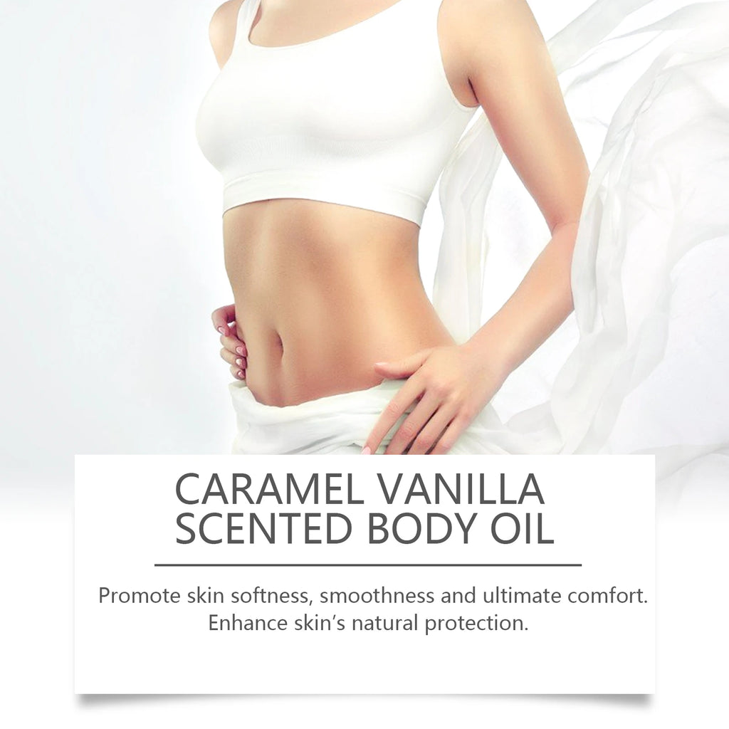 Caramel Vanilla Body Oil – Moisturize, Repair & Smooth Skin Body Care Oil Zpaxo