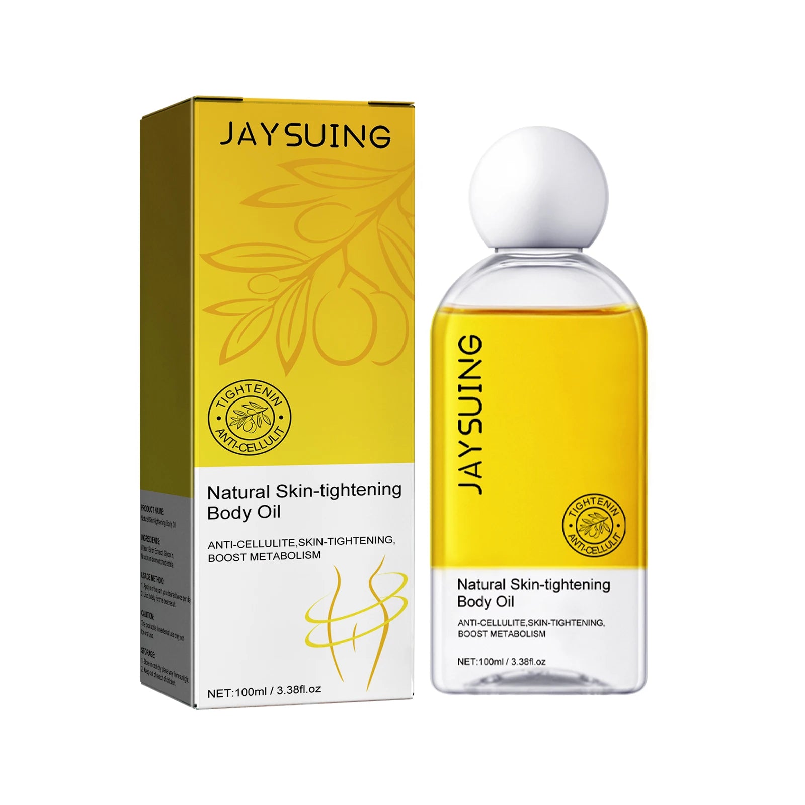 Jaysuing Anti-Cellulite Firming Body Oil Skin Tightening 100ml Firming Body Oil Zpaxo 100ml boxed 100ml