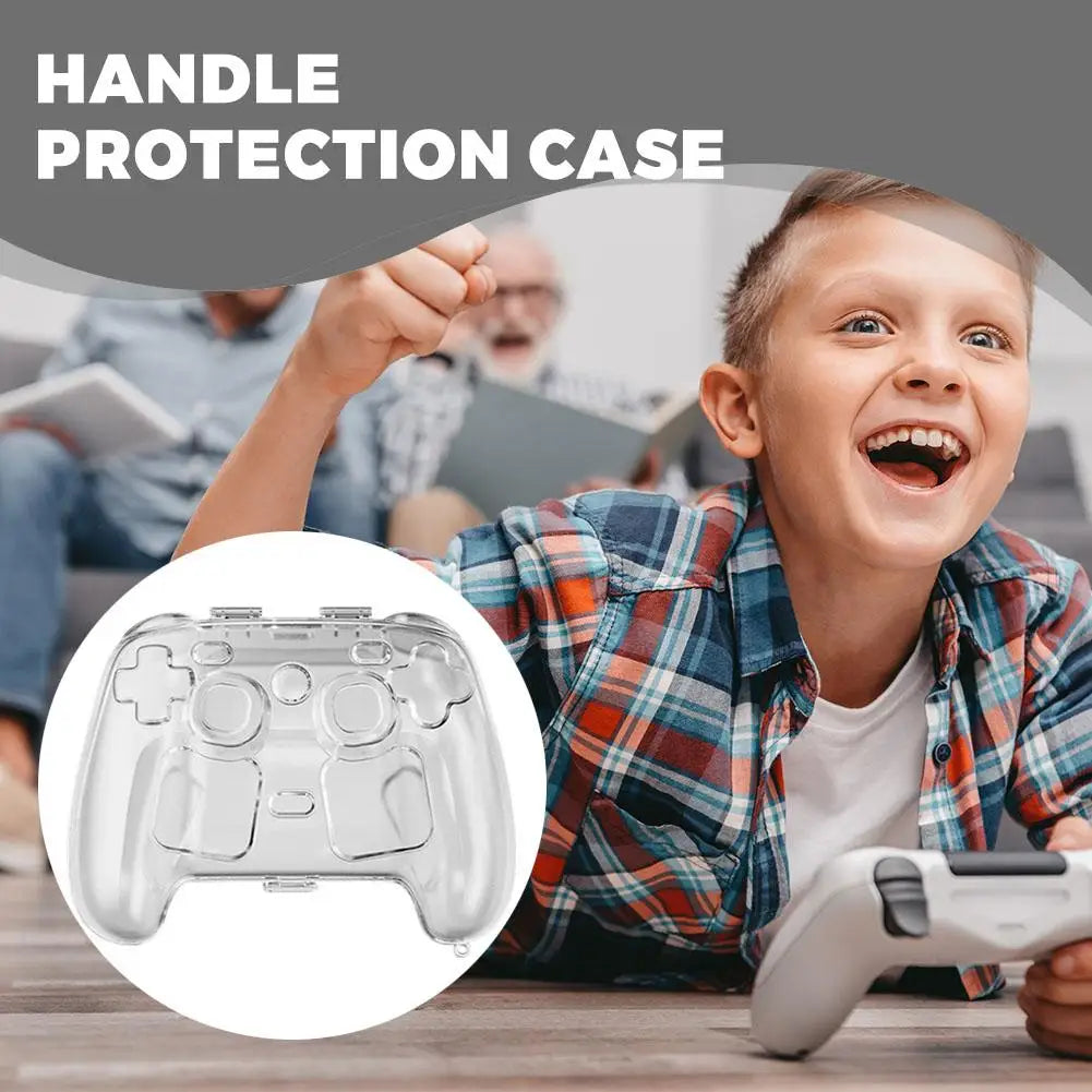 Case For Switch 2 Pro Controller Transparent Hard Protector Cover Protective Case Scratch & Shock Gamepad Protection Accessories Zpaxo