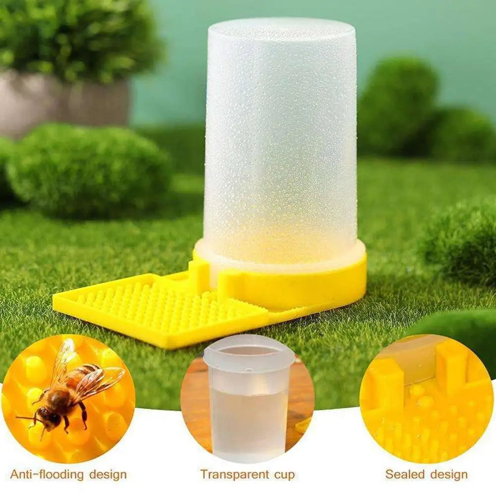 Plastic Bee Feeder – Honey Bee Water & Syrup Drinker Tool Bee Feeder Zpaxo