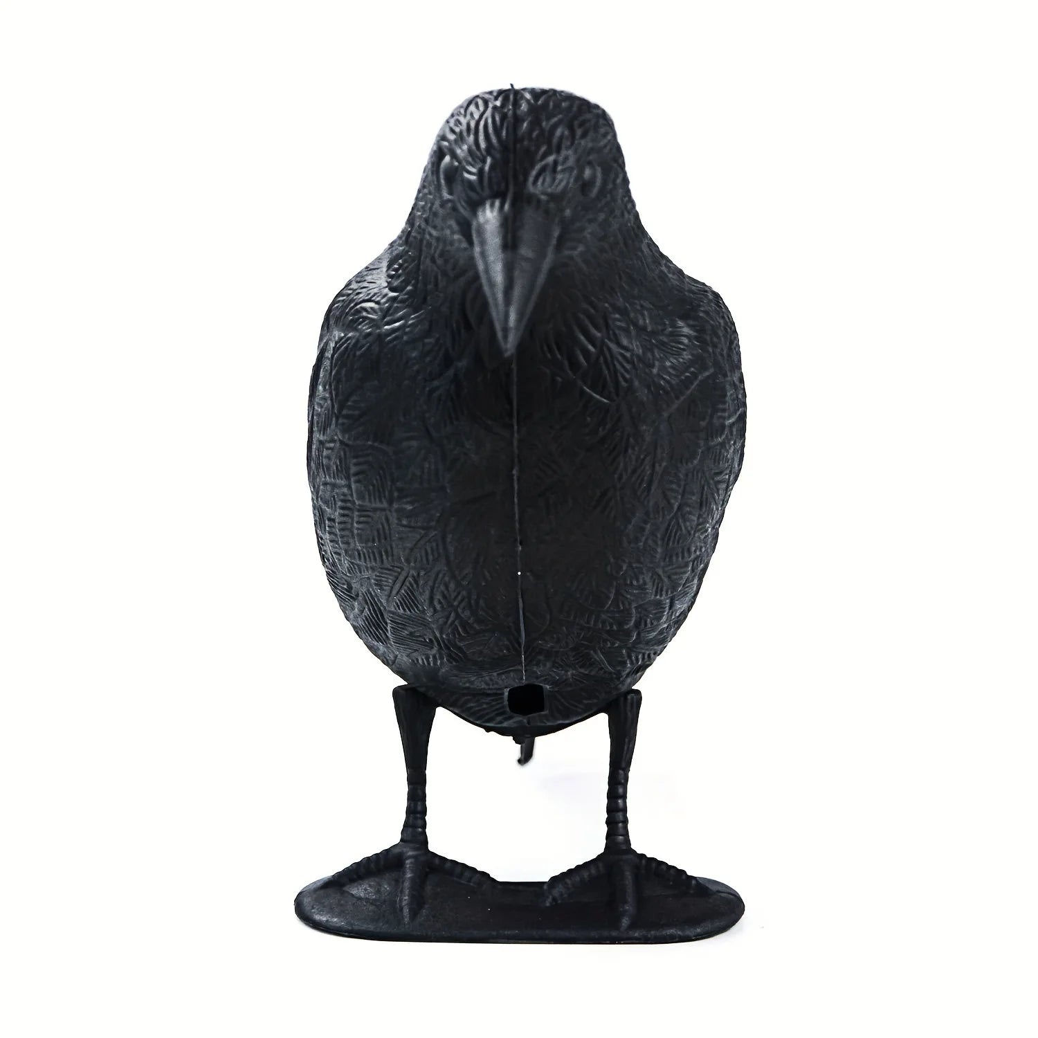 Realistic Crow Decoy Bird Scarer – Garden Pigeon Deterrent