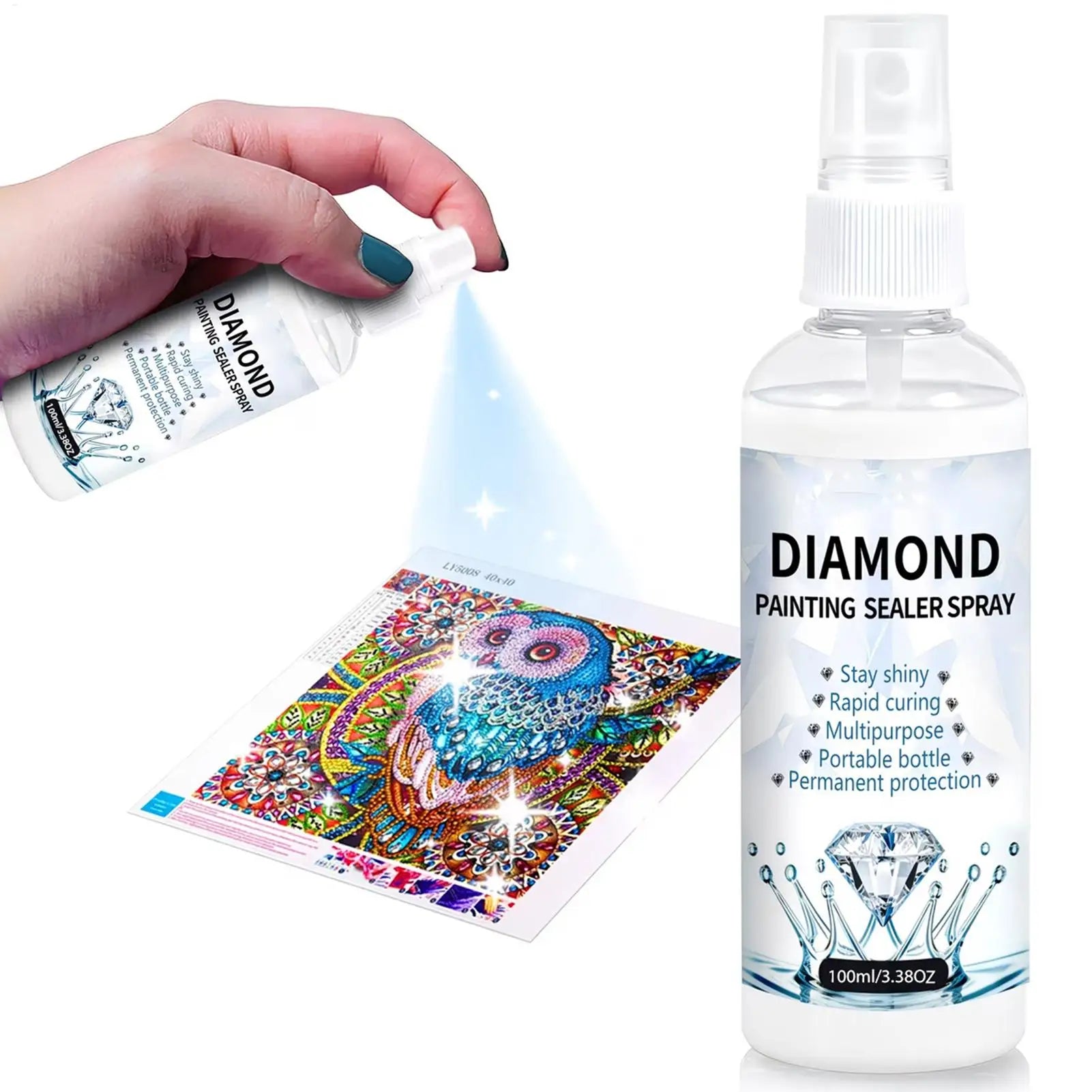 5D Artwork Sealer Quick Dry Glue Spray Permanent Finish Coat Resin