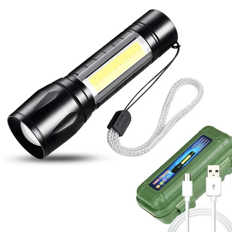 ESMARTER Mini LED Flashlight – 2000 Lumen Rechargeable Torch