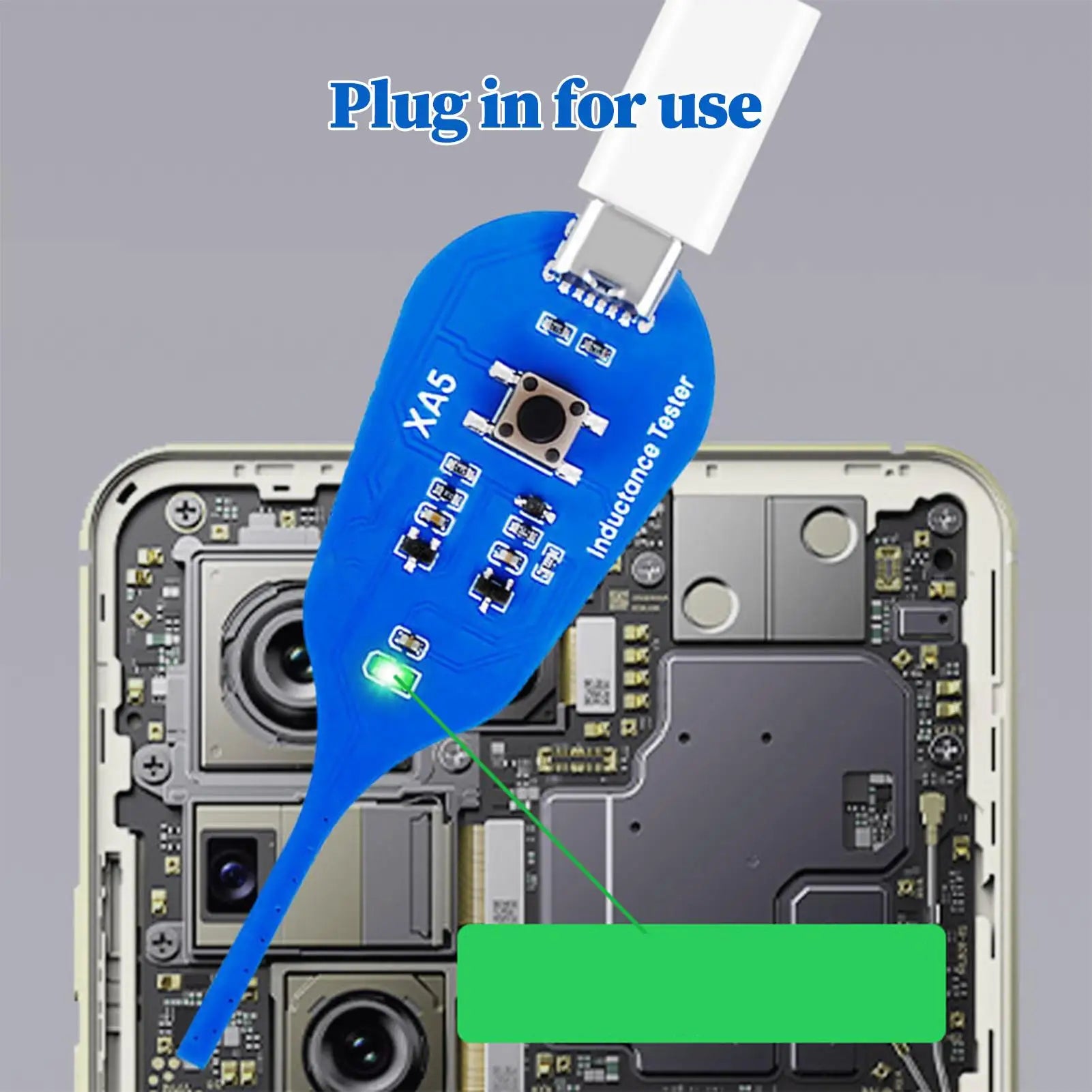 Motherboard Tester Tool Motherboard Coil Repair Detector Computer Inductance Diagnostic for Computer Appliance PC Laptop Phone Zpaxo