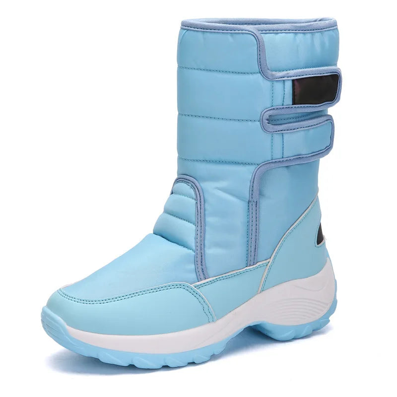 CINESSD 2023 Winter Warm Snow Boots Outdoor Waterproof Women's Cotton Zpaxo